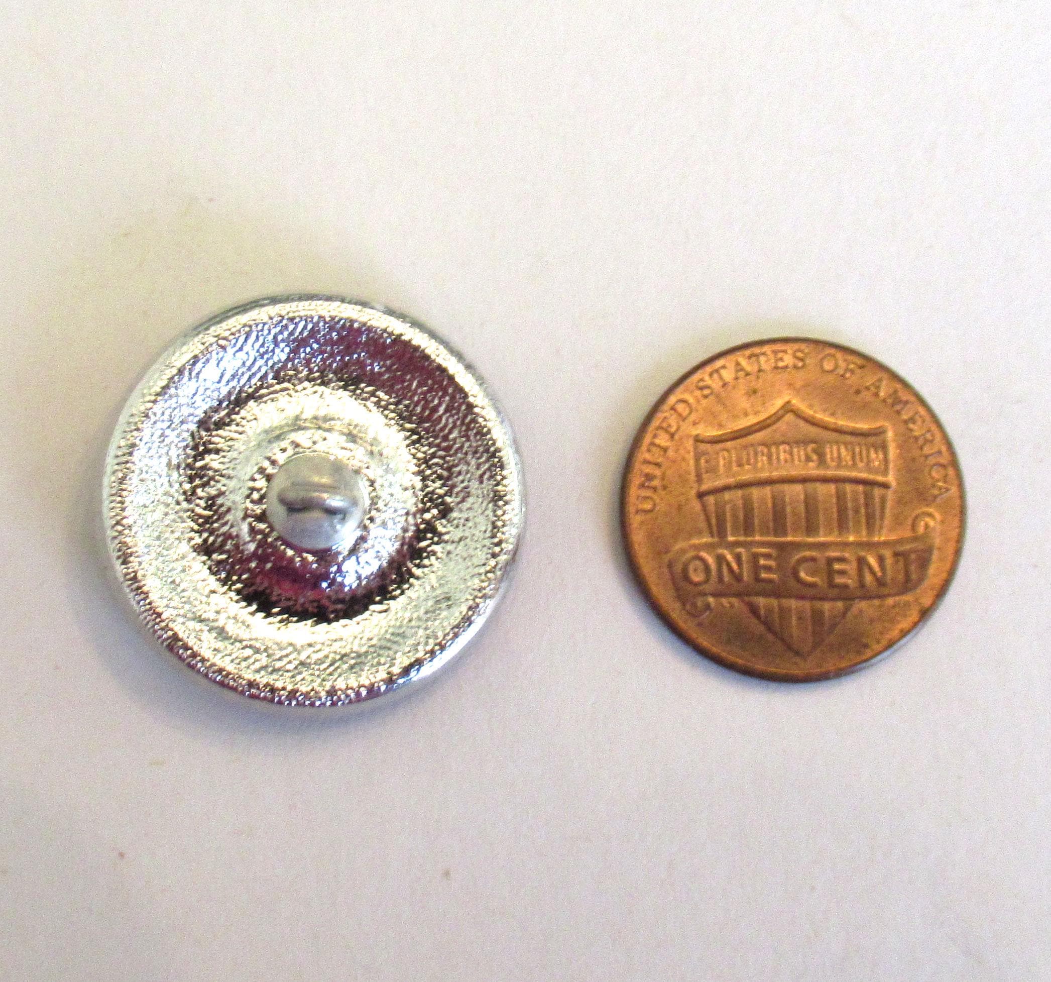 One 22mm Czech glass dragonfly button - iridescent pink orange and purple with silver accents - decorative shank art glass button 00082