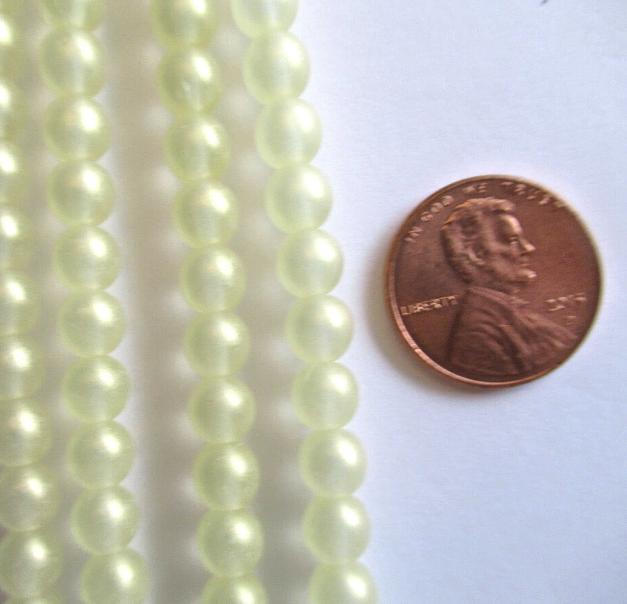 50 6mm Czech glass druk beads - Sueded Gold jonquil lemon yellow smooth round druks - C0056