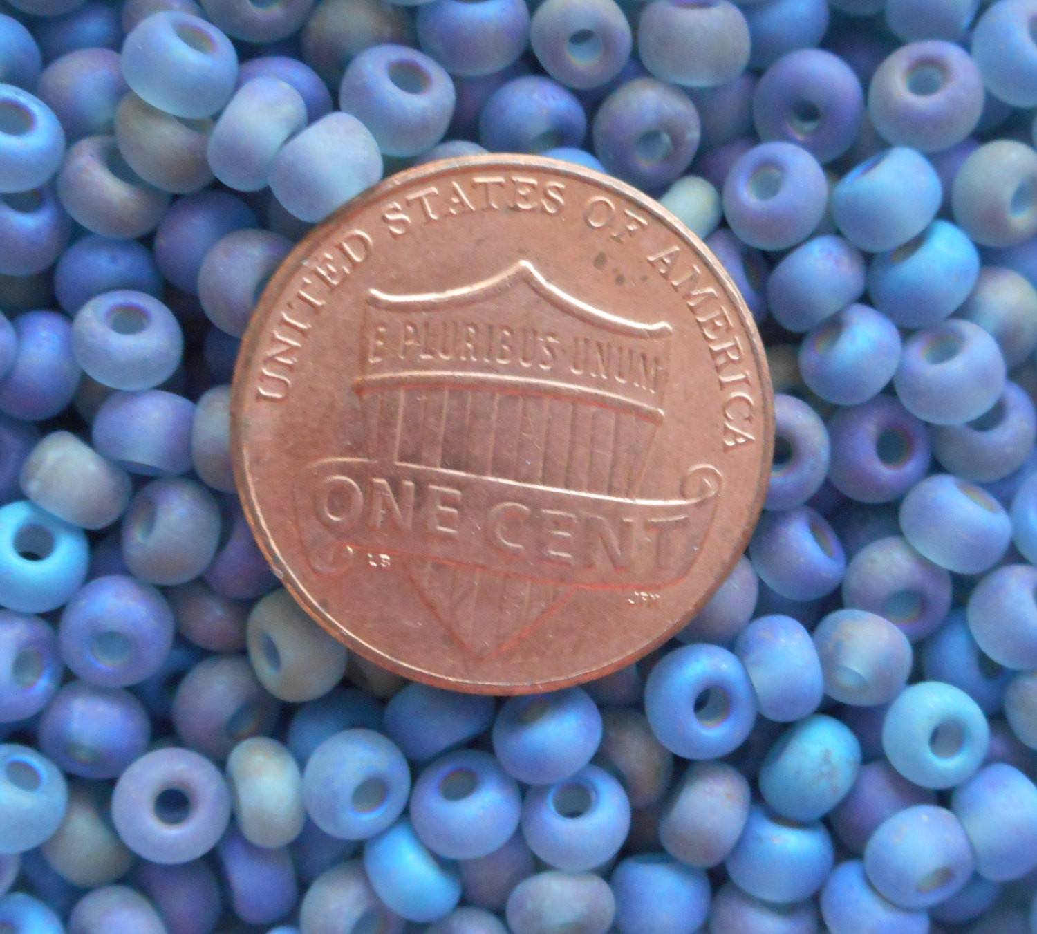 Pkg 24 grams Black Diamond AB Matte Czech 6/0 large glass seed beads, size 6 Preciosa Rocaille 4mm spacer beads, large, big hole C2524 - Glorious Glass Beads