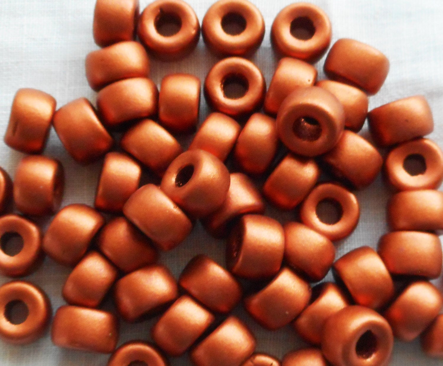 Thebeadchest Copper Round 9mm Beads, Full Strand of Quality Metal Spacers for DIY Jewelry Design, Adult Unisex, Bronze