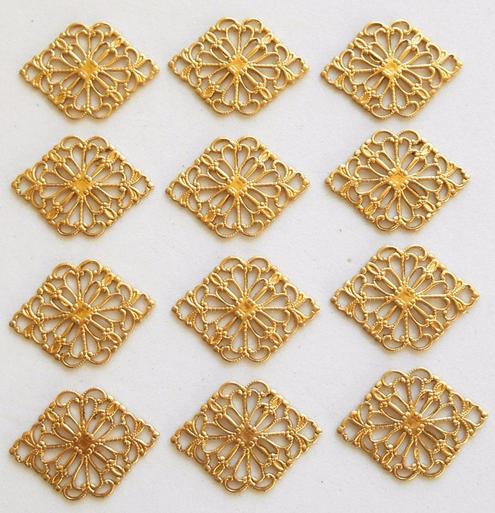 Brass best sale filigree stampings